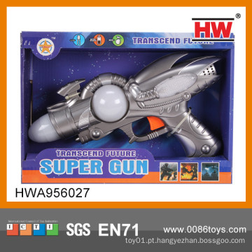 Novo 43CM plástico elétrico Kid Espaço Gun Toy